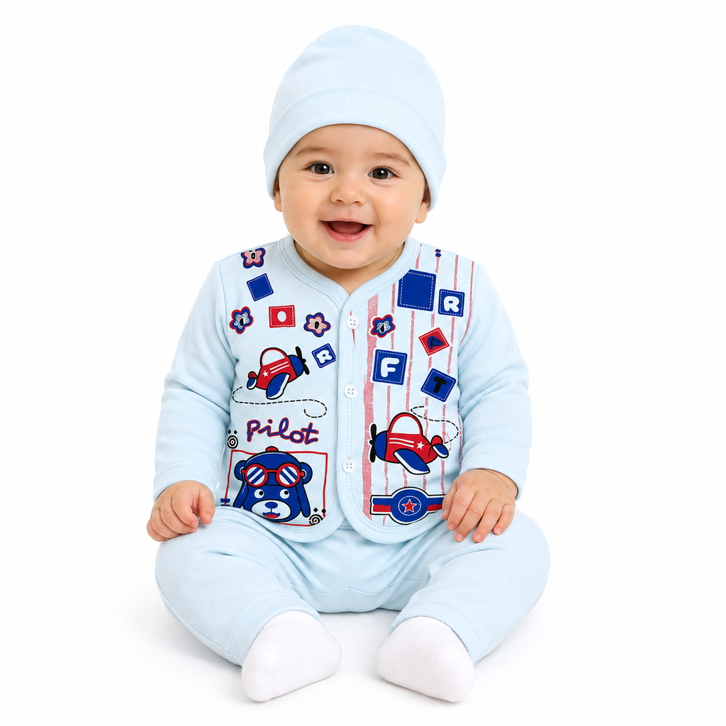 Little Pilot 3-Piece Set - Peach