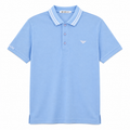 Signature Eagle Pique Polo Shirt - Sky Blue