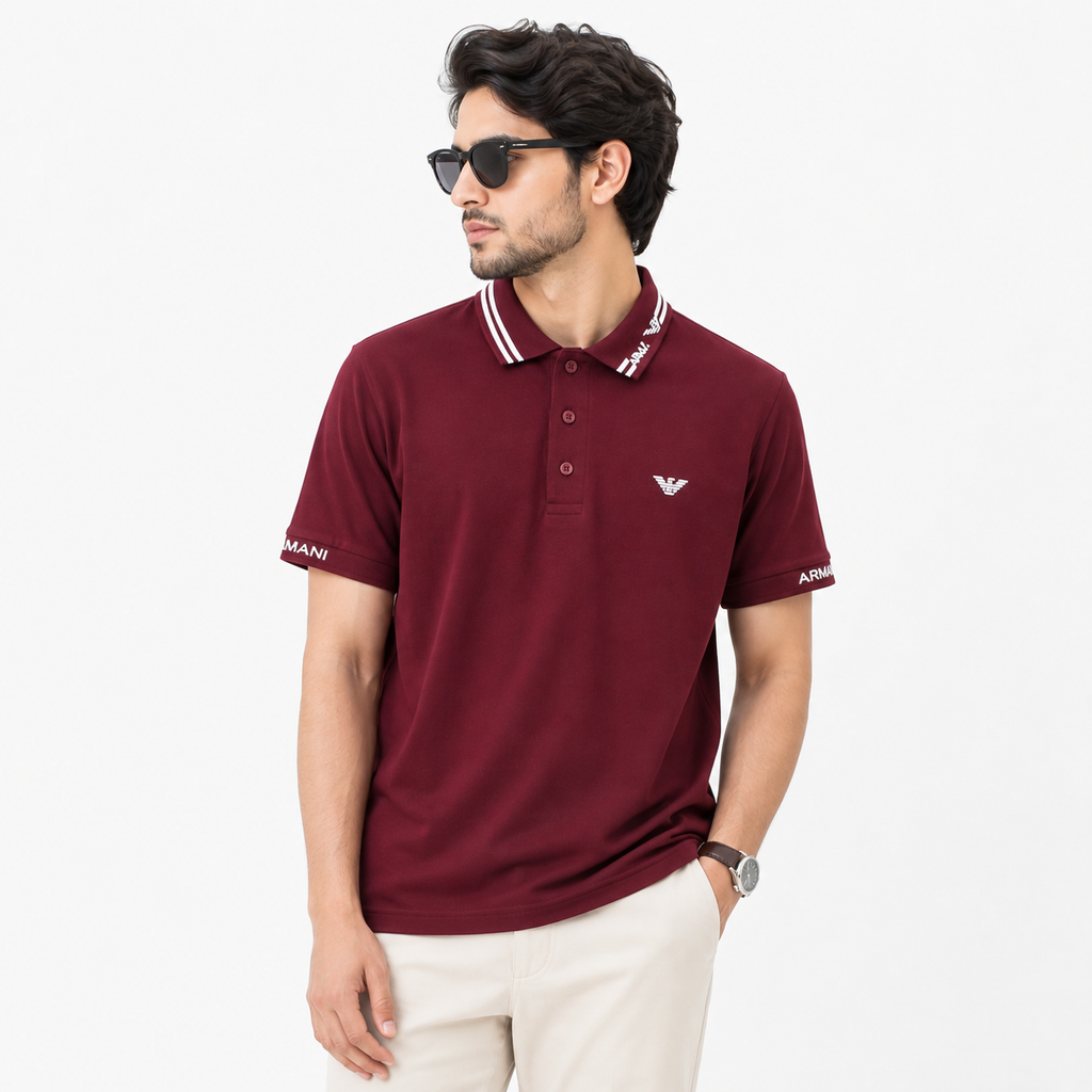 Signature Eagle Pique Polo Shirt