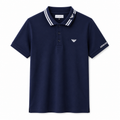 Signature Eagle Pique Polo Shirt - Navy