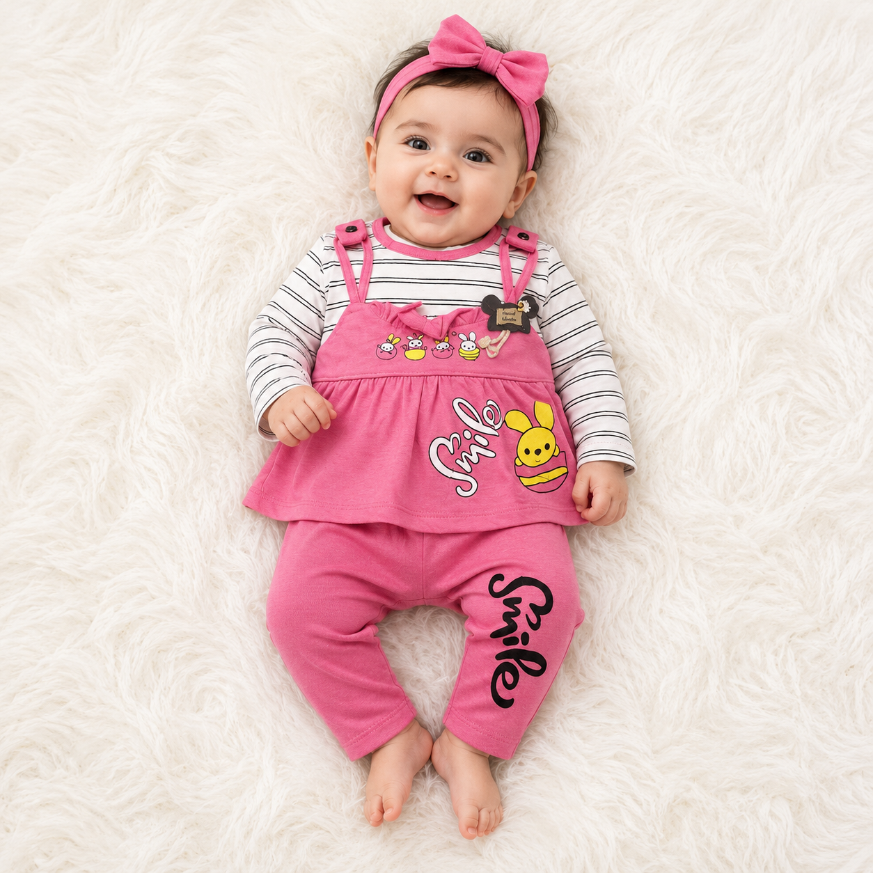 3-Piece Dungaree Set