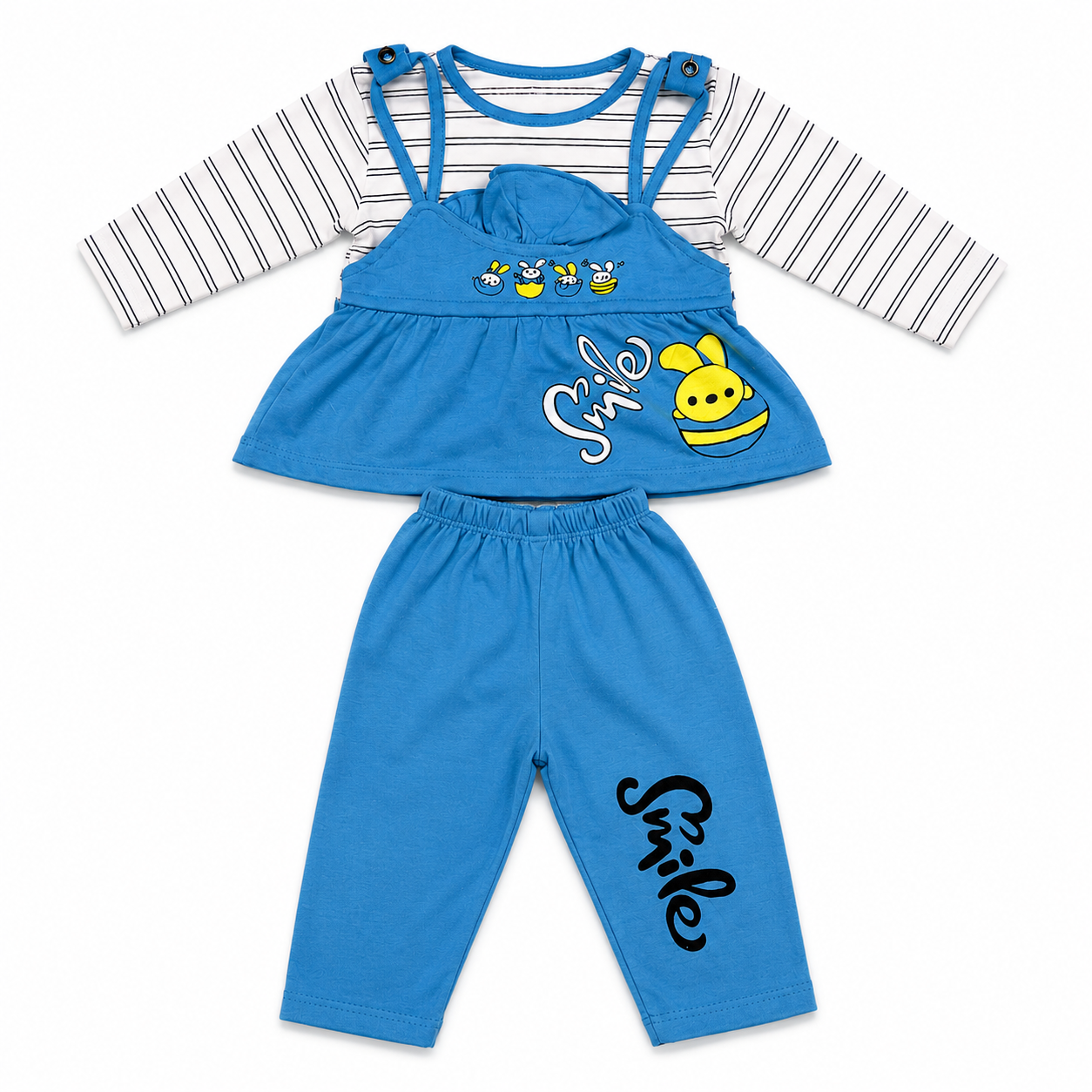 3-Piece Dungaree Set