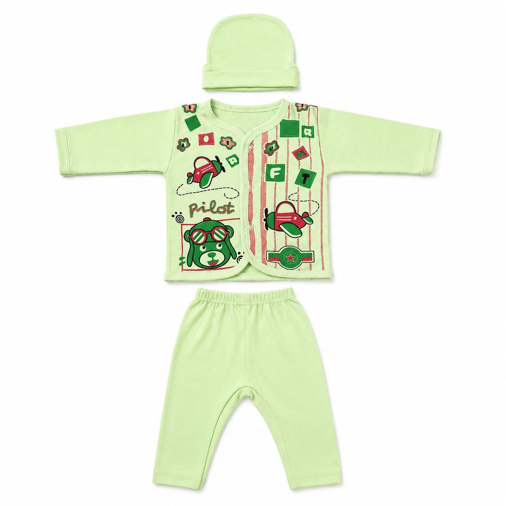 Little Pilot 3-Piece Set - Peach