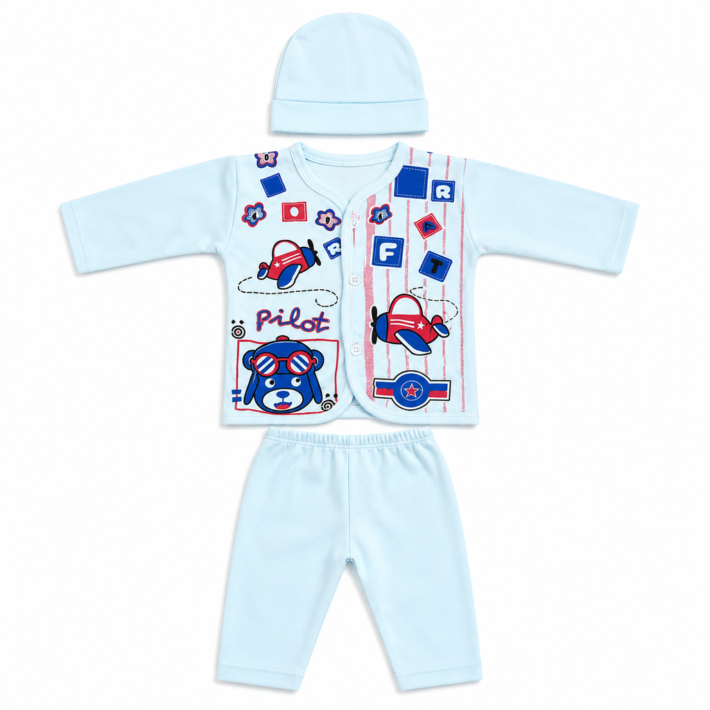 Little Pilot 3-Piece Set - Peach
